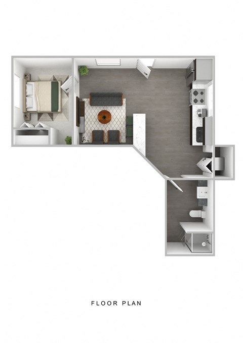 Aspire Oregon City Apartments Rivergrove 3D Floor Plan